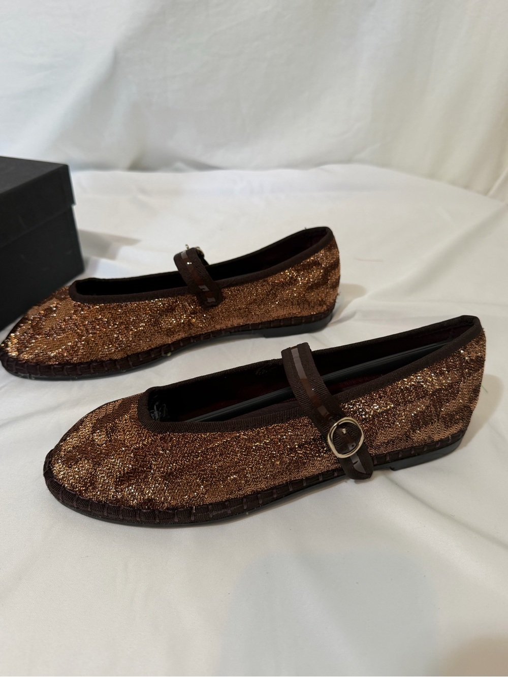 Flabelus Pierre Isabelle Metallic Copper Mary Jane Flats Eu 39 Nib Handmade Spai — image 8 of 8